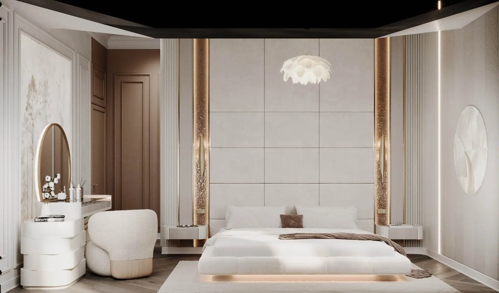 Bedroom and dressing table — Kemer Roof II, Kemerburgaz, Istanbul